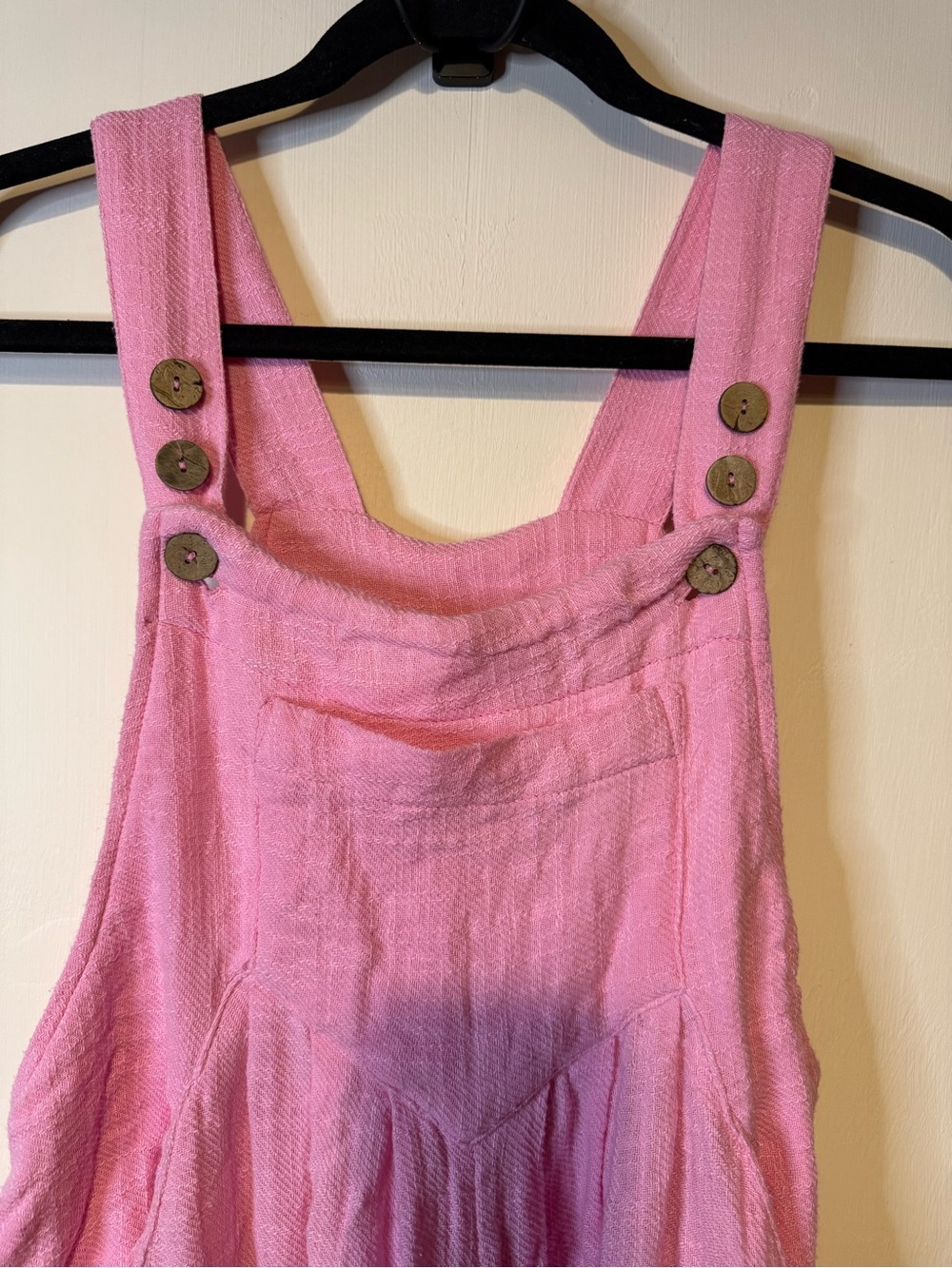 Free People Sun Drenched Overalls in Sugar Magnolia Pink Size XS Bohemian - Picture 7 of 12